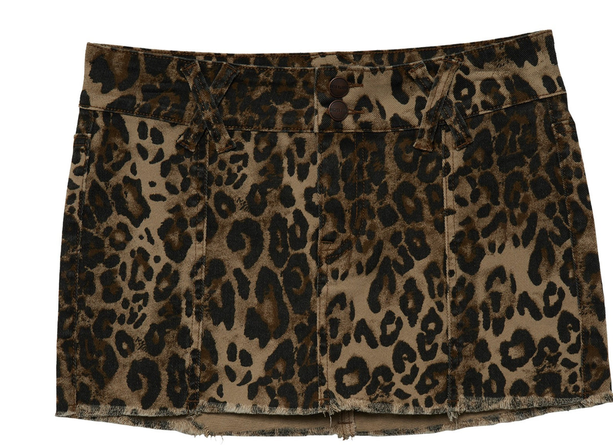 [TOOMUCHTAX] / ☆ JACQUAD MINI SKIRT / LEOPARD Leopard Luxe Mini Skirt – Shop BBJ