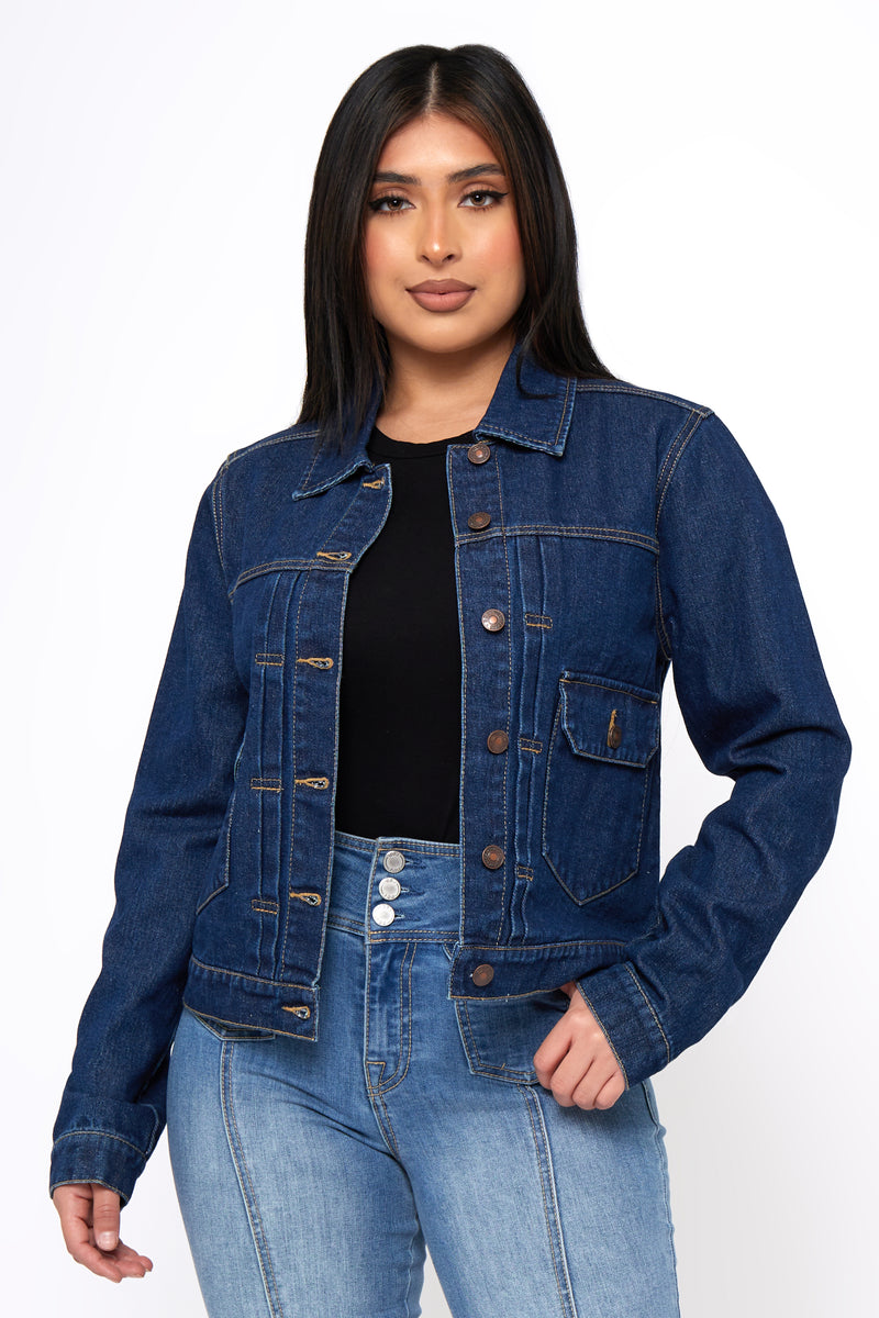 Denim Jacket with Patch Pockets – Shop BBJ