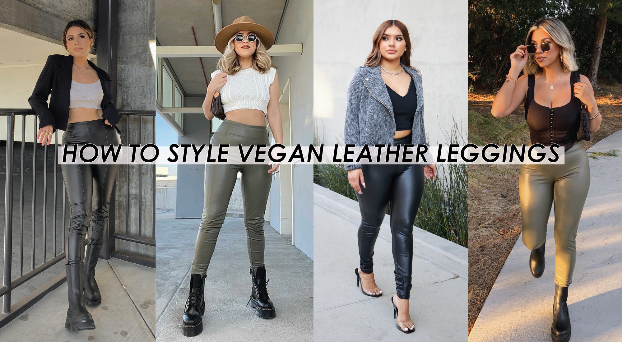 How To Style Vegan Leather Leggings | Shop BBJ Vegan Leather Leggings