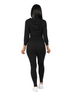 Load image into Gallery viewer, Active Yummy Wide Waist Band Hoodie and Legging Set

