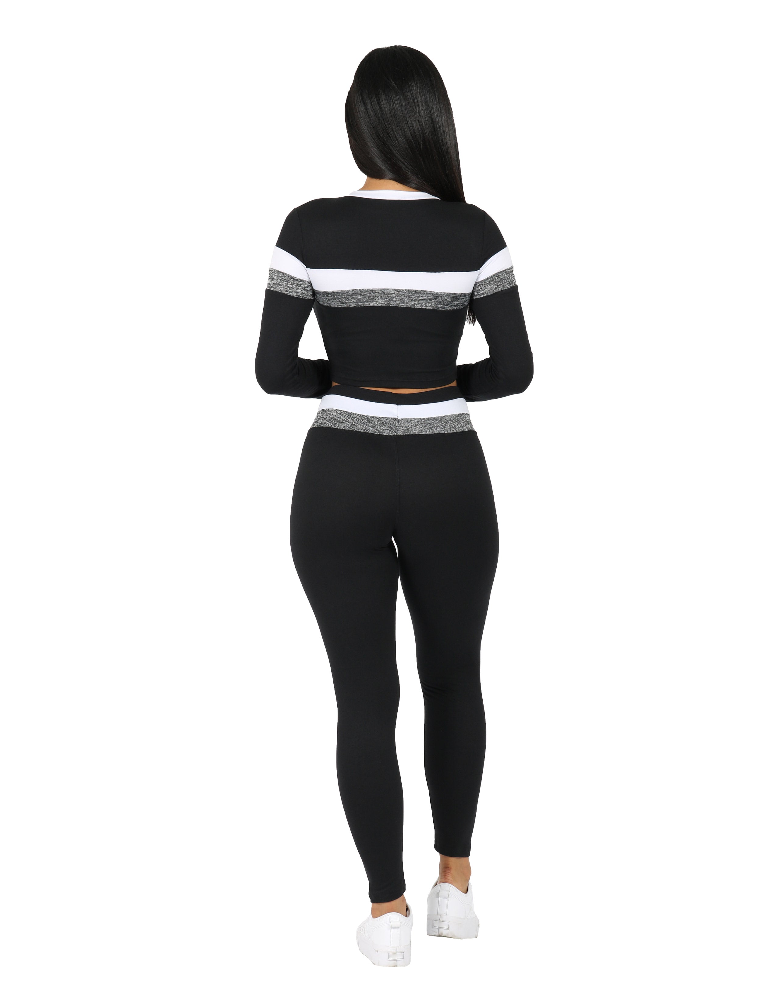 Legging Set Long Sleeve Crop Top Legging Set | Womens Matching Sets | Shop BBJ