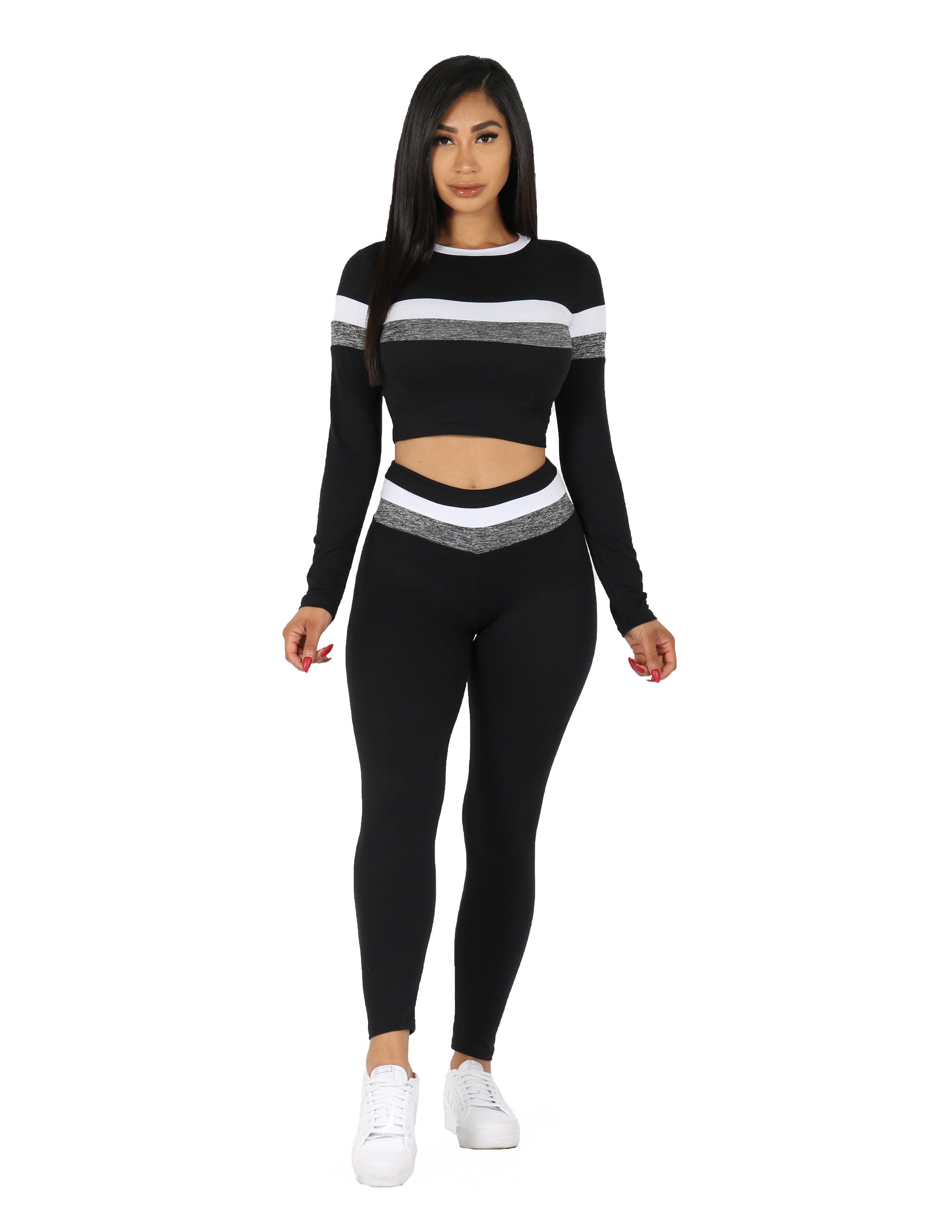 2-Piece Pastel Crop Top with Leggings Set – Sugar Sky Collection | Blush / L 2-Piece Pastel Crop Top with Leggings Set – Sugar Sky Collection | Blush / L