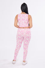 Load image into Gallery viewer, Ditsy Floral Printed Knit 2 PC Lounge Set
