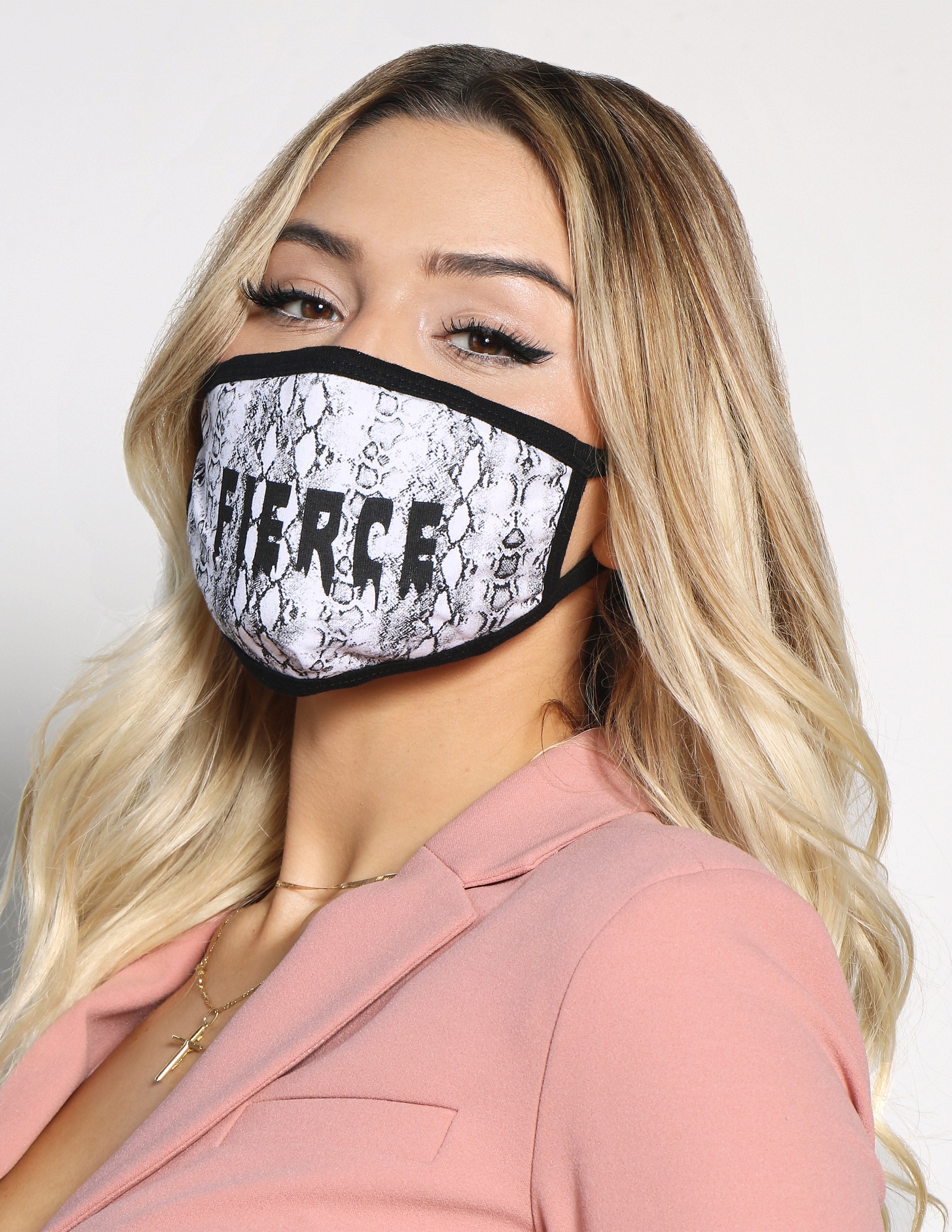 Animal Print Fierce Face Mask