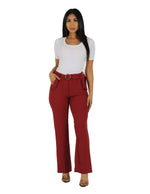 Load image into Gallery viewer,  Knit Crepe High Rise Wide Leg Pants
