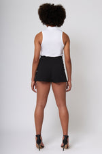 Load image into Gallery viewer, Knit Crepe Front Wrap Skort
