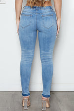 Load image into Gallery viewer, Split Hem Women&#39;s Skinny Jean
