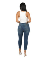 Load image into Gallery viewer, High Rise Skinny with Exposed Zipper Fly Ankle Pant
