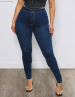 Load image into Gallery viewer, supr high rise skinny jean boom boom jeans
