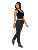 Load image into Gallery viewer, Vegan PU Leather Jogger
