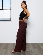 Load image into Gallery viewer, High Rise Wide Leg Pleated Pant
