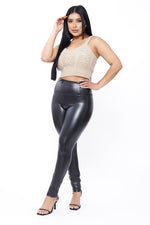 Load image into Gallery viewer, New Vegan Leather High Rise Legging

