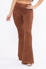 Load image into Gallery viewer, Suede High Rise Flare Pants

